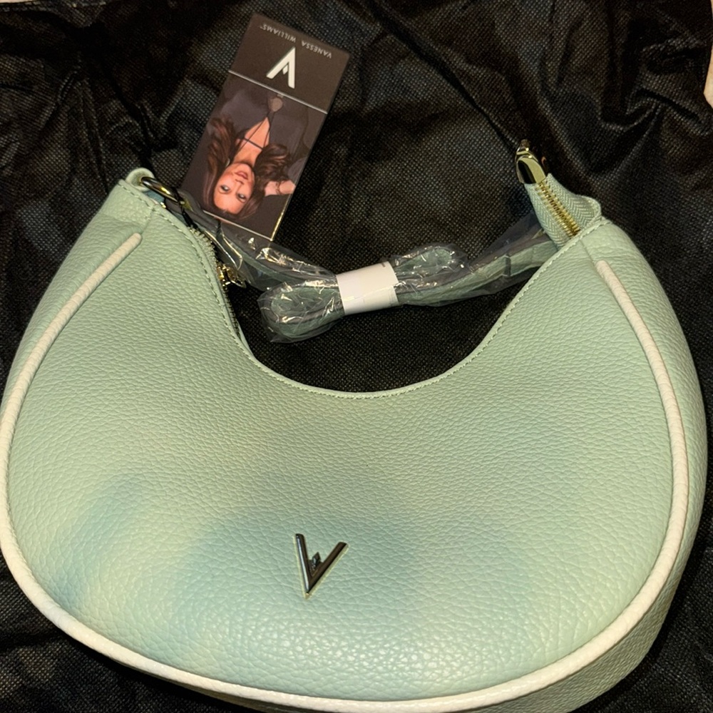 Vanessa Williams Crescent Shoulder Bag - Mint